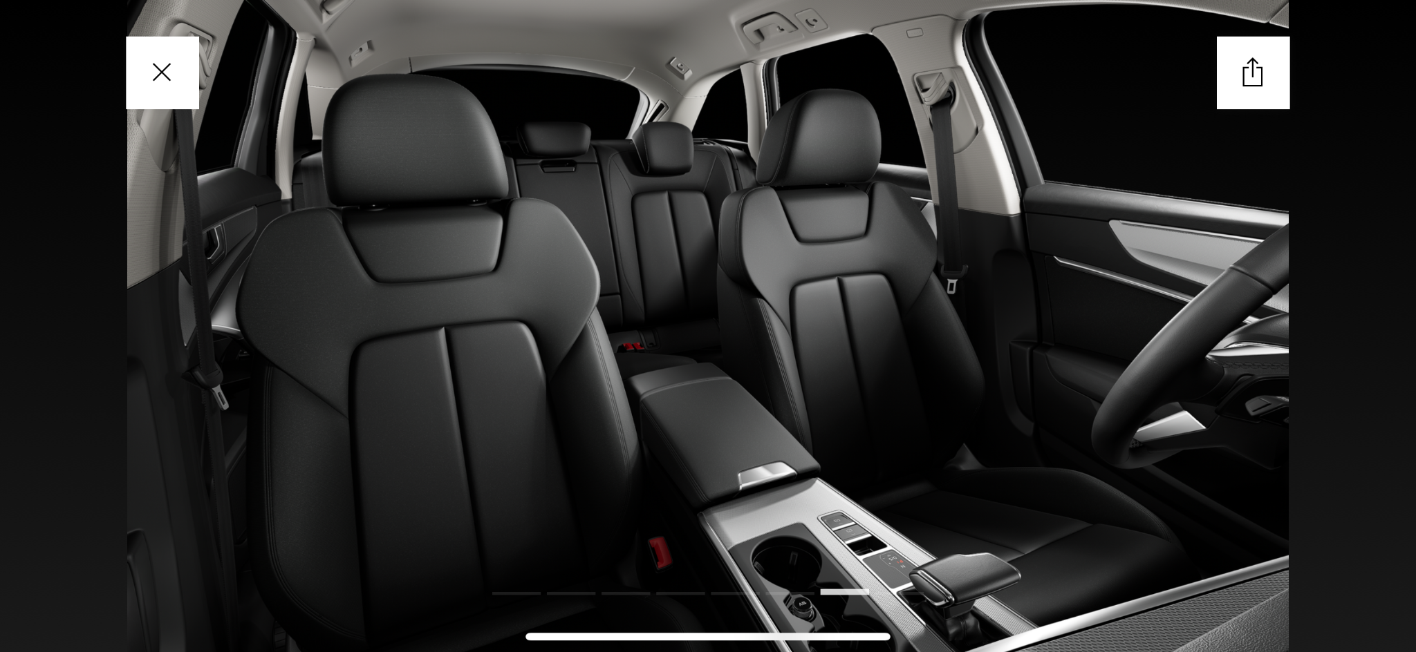 Innenraum und Sitze des Audi A6